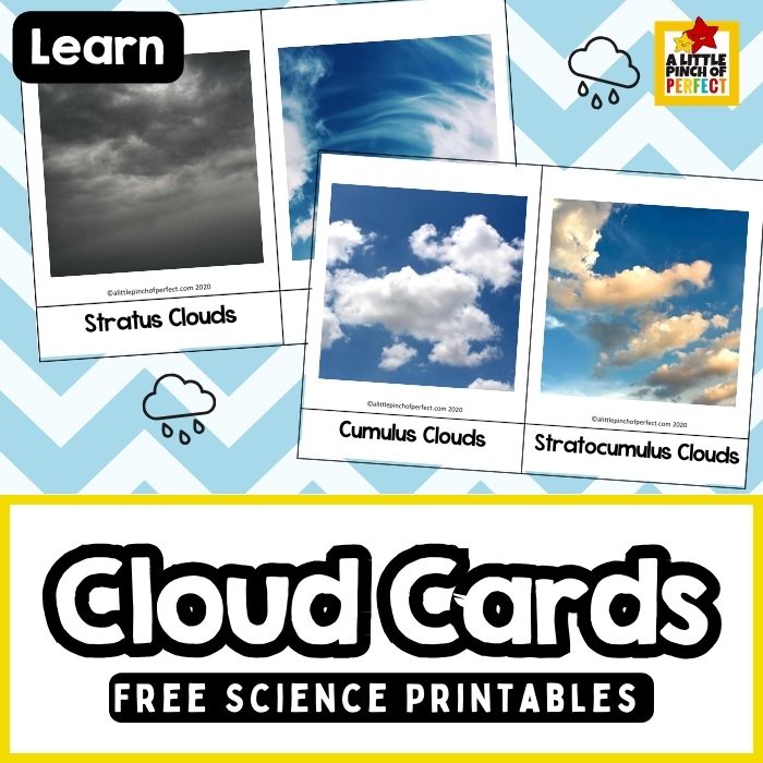 Clouds Kid Activity: Printable Cloud Cards for Sky-Spotting, Science, Art, Play
