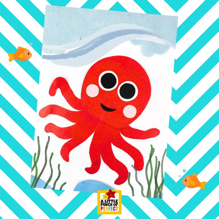 Octopus Craft for Kids (Free Printable Template), printable octopus craft for kids learning about ocean animals and sea habitats in a fun hands-on way