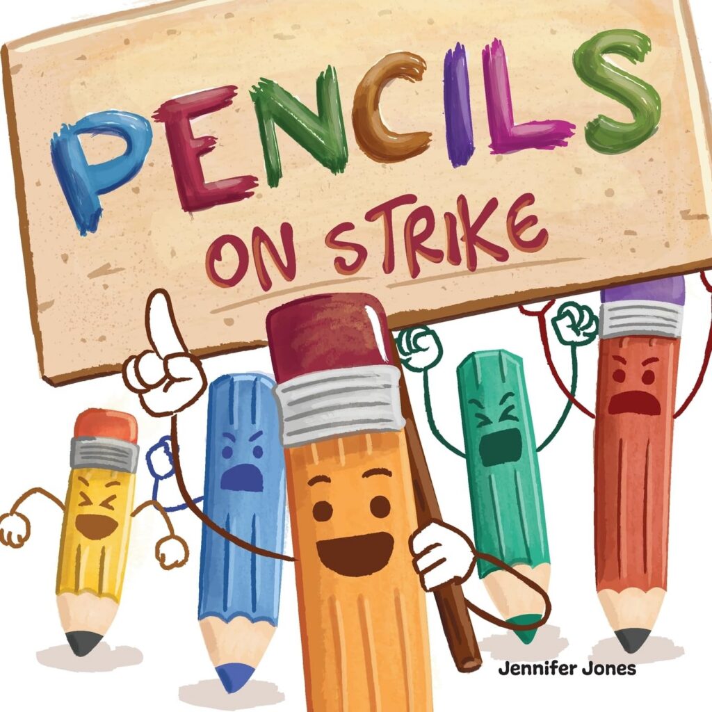 Pencils on Strike Back to School Childrens Book https://amzn.to/4xreCvD