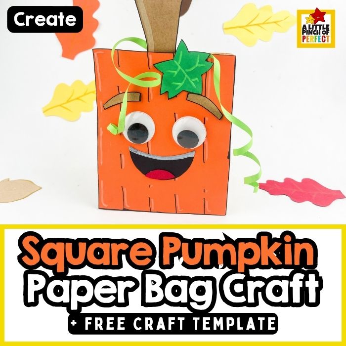 Pumpkin Paper Bag Craft with Free Template (Inspired by Spookley!)
