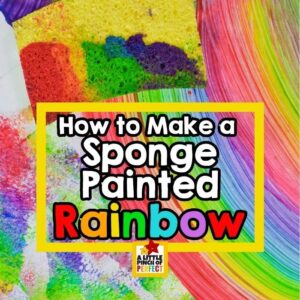 How to Make a Sponge Painted Rainbow Easy Art Project for Kids