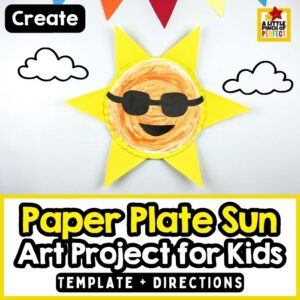 Paper Plate Sun Craft: Turn a simple paper plate into a bright, smiling sun! Kids will love swirling colorful puffy paint to create the fiery gases of the sun in this fun summer craft that combines art and science.