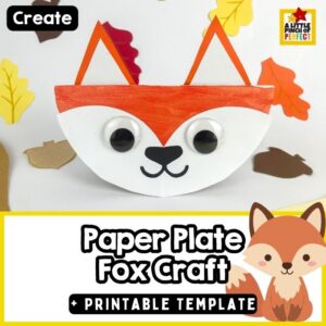 Looking for an easy fall animal craft for kids? 🦊 This paper plate fox craft is a fun, creative activity that combines painting, cutting, gluing, and learning about foxes. Includes a free printable fox template and directions, making it perfect for home, school, or homeschool.