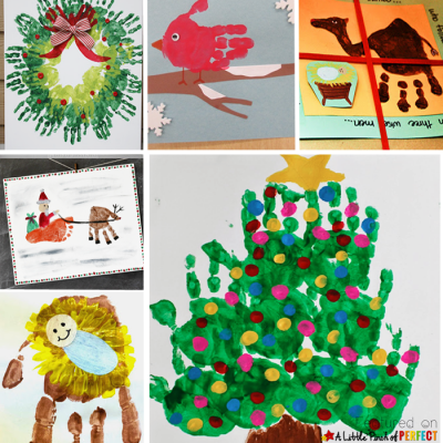 20 of the Cutest Christmas Handprint Crafts for Kids: The ideas include classic Christmas crafts like Santa, Rudolph, a Christmas tree, and The Grinch as well as nativity ideas, and winter animals. Each of these crafts can be turned into an adorable holiday decoration, gift tag, or homemade card